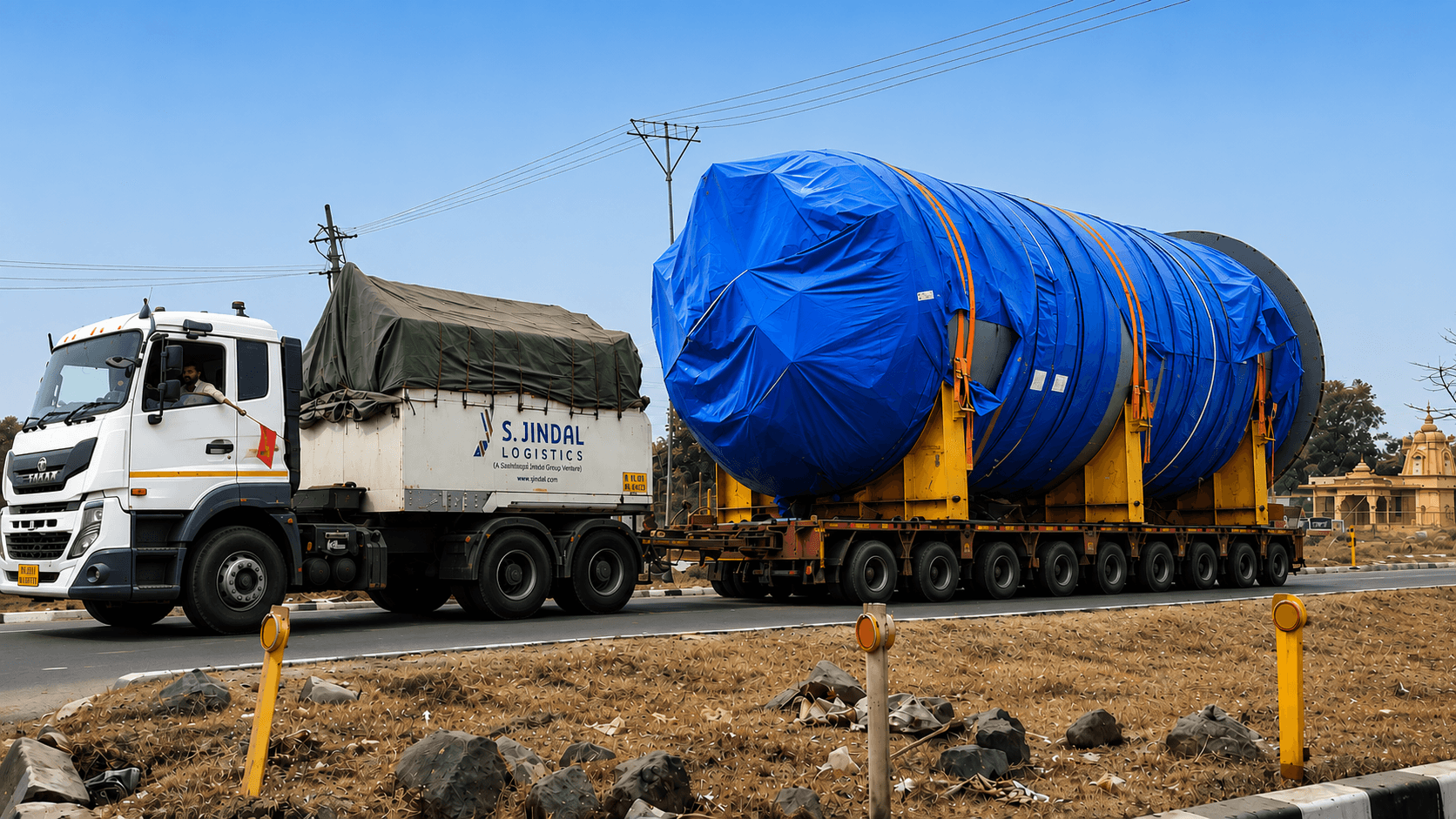 Marquee heavy transport move — S Jindal Logistics.
